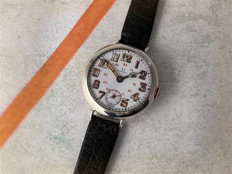 Omega Military Ww1 1914 Vintage Swiss Hand Wind Watch Trench Watch Ref