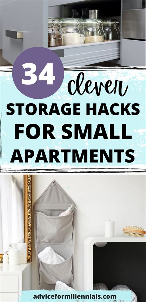Storage Hacks For Small Apartments So Clever Small House Storage Small Apartment Storage