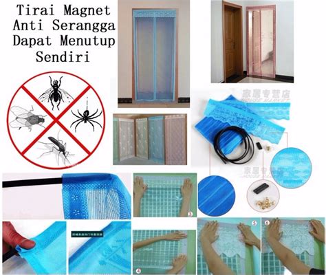 Dengan tirai anti nyamuk ini anda bebas membuka pintu/jendela rumah anda. Jual Tirai Pintu Magnet Anti Nyamuk alat serangga magnetic ...