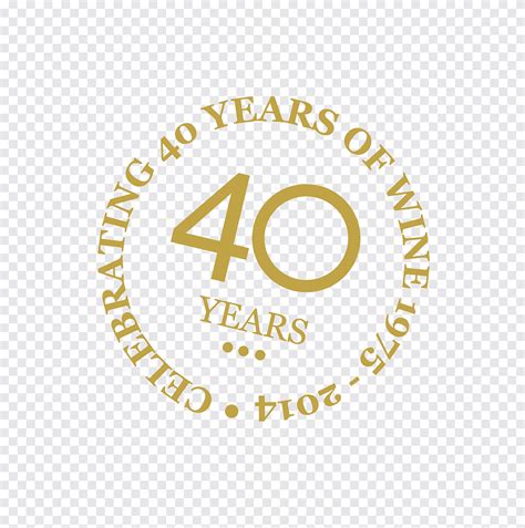logo marca fuente linea aniversario 40 aniversario texto logo png pngegg