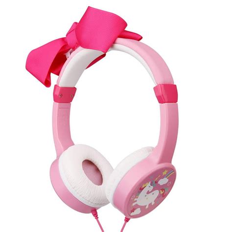 Jbunion Girls Unicorn Headphonesremovable Bowknot Earphones With