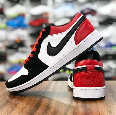 Nike Air Jordan 1 Low Pretovermelho Primeira Linha Com Garantia