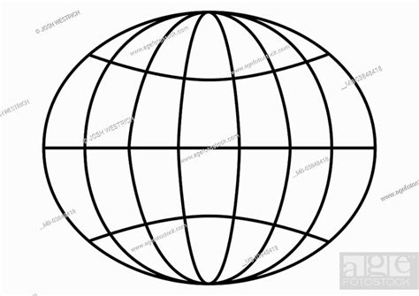 Earth Representation Degrees Of Latitude Longitudes Graphics Lines