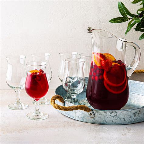 Libbey Sangria Glass Set Of 7 Kitchen Stuff Plus