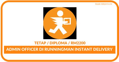8, jalan kerinchi, 59200, kuala lumpur, Jawatan Kosong Terkini Admin Officer Di Runningman Instant ...