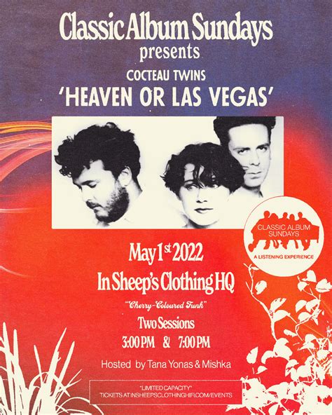 Classic Album Sundays Los Angeles Presents Cocteau Twins Heaven Or Las Vegas Classic Album