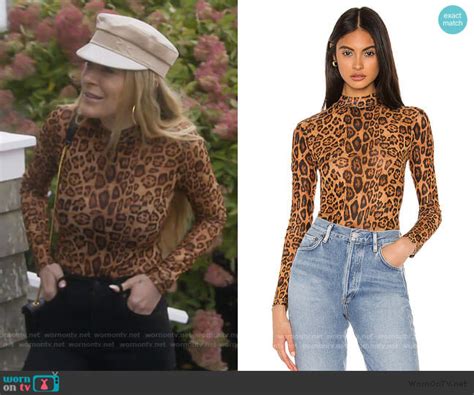 wornontv leah s leopard print bodysuit on the real housewives of new york city leah mcsweeney