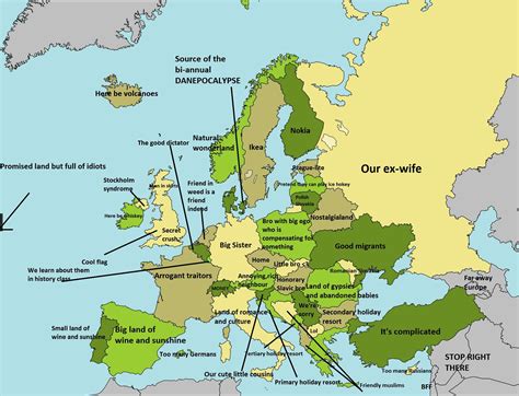 Map Of Europe Geography A Map Of Europe Countries