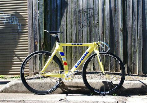 Ps good luck finding a 3rensho frame for $450. LOOK track bike, yellow | Singlespeeder