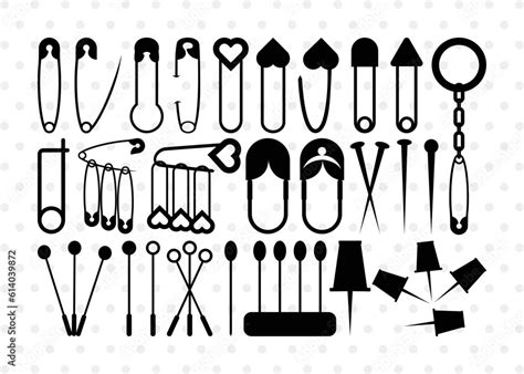 Safety Pin Silhouette Safety Pin Svg Pin Svg Open Safety Pin Svg