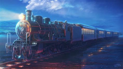 Download Sky Anime Train Hd Wallpaper By Sachiko15