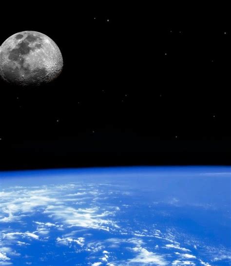 Photo Of Moon From Low Earth Orbit Earth Pictures Earth From Space