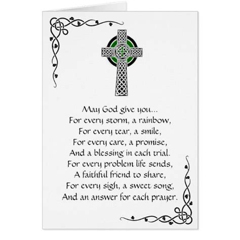 Irish Prayer Greeting Card Irish Prayer Irish Cards