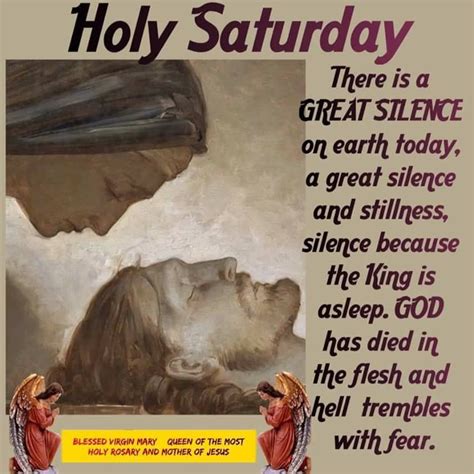 Holy Saturday There Is Great Silence Pictures Photos And Images For Facebook Tumblr
