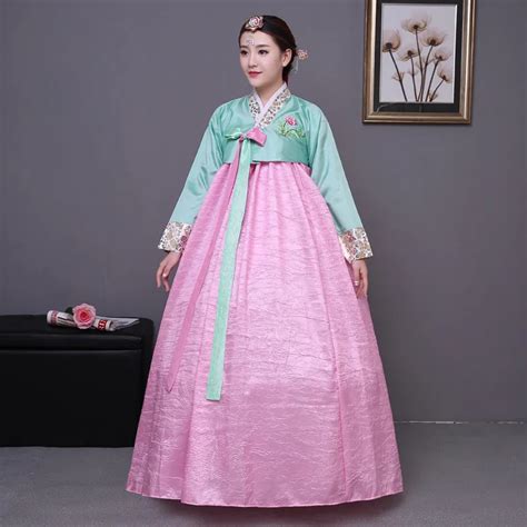 Fashion Womens Hanbok National Ethnic Dance Dress Korean Traditional Gown Costumes In2184823