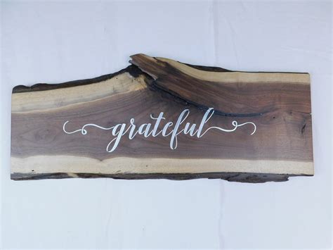 Live Edge Inspirational Wall Signs Etsy