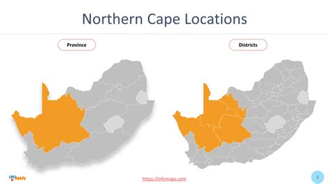 Northern Cape Map Of South Africa Ofo Maps