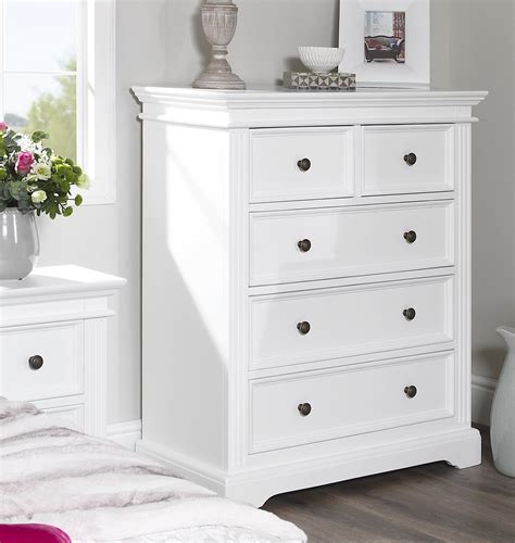 Gainsborough White Bedroom Furniture Bedside Cabinetschest Of Drawers