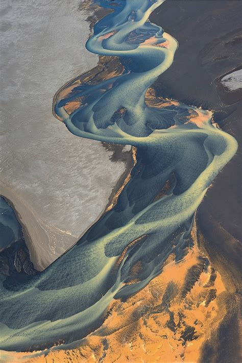 More Spectacular Aerial Shots Of Icelands Volcanic Rivers Aerial
