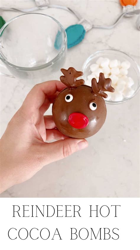 Reindeer Hot Cocoa Bomb Rudolph Hot Chocolate