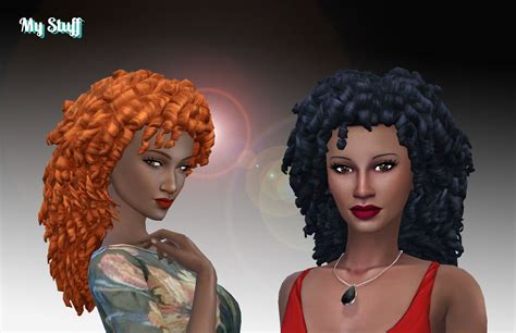 Mystufforigins Long Tight Curls Long Hairstyles ~ Sims 4 Hairs The