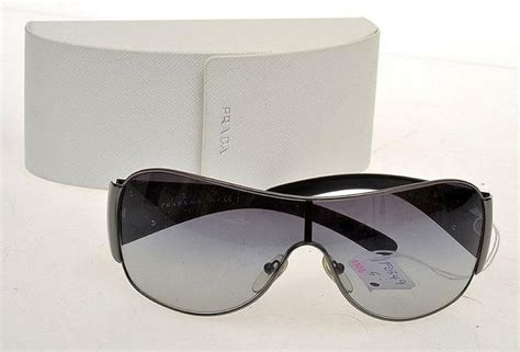 Prada Sunglasses Titanium And Black With Case Sunglasses Costume And Dressing Accessories