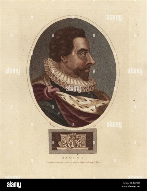 Portrait Of King James I 15661625 King Of England And Scotland