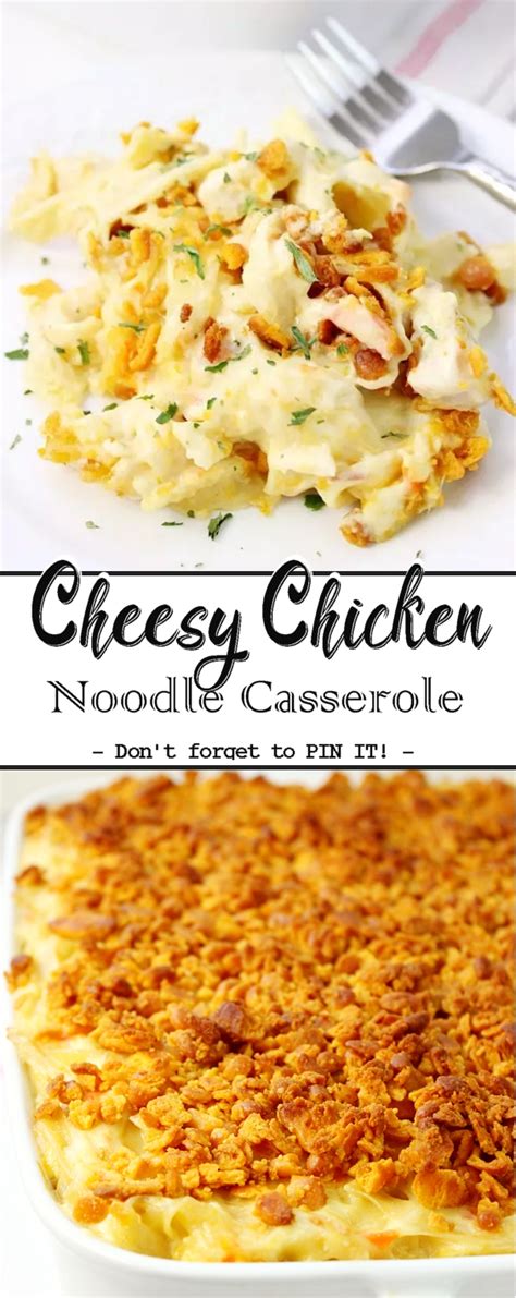 Cheesy Chicken Noodle Casserole Just Easy Recipe