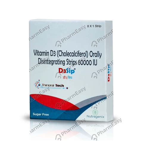 D3sip 60000 Iu Orally Disintegrating Strip 8 Uses Side Effects