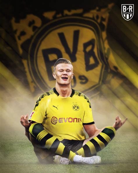 Download Erling Haaland Of Borussia Dortmund Wallpaper