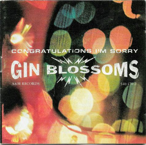 Gin Blossoms Congratulations Im Sorry 1996 Cd Discogs