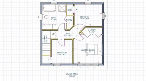 24x24 2 Story House Plan