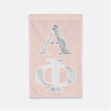 Alpha Phi Vertical Greek Letter Flag Blush And Marble Etsy Letter Wall Letter Flags Flag