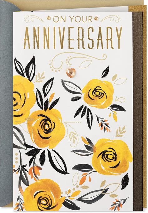 Hallmark Anniversary Card For Couple Loving Wishes