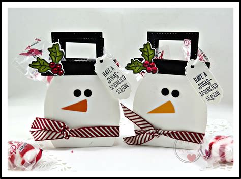 Stampingwithamore Want To Make A Snow Cute Snowman Treat Box