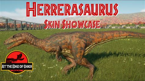 Herrerasaurus Skin Showcase Jurassic World Evolution 2 Youtube