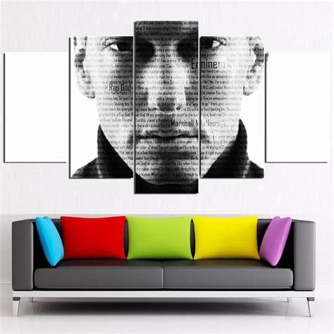 Order Eminem Black And White Celebrity Canvas Art Wall Decor From