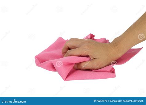 Hand Holding A Rag Stock Photo Image Of Floor Clipping 76267978