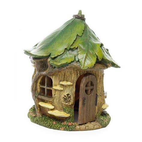 Woodland Knoll Fairy Forest House Statue Clay Fairy House Fairy Garden Cottage Miniature