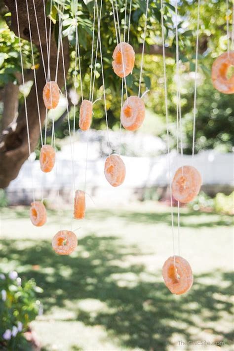 Bobbing For Donuts Backyard Birthday Lawn Games Wedding