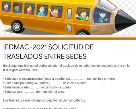 Comunidad Miguelista Iedmac 2021 Solicitud De Traslados Entre Sedes