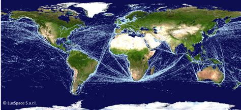 Esa Satellite Ais Based Map Of Global Ship Traffic