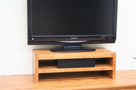Modern Tv Riser Stands Two Tier Style In Oak Jdi Home