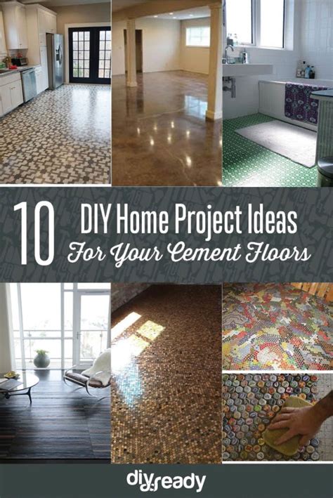 This diy flooring project transformed our tile floor. 10 DIY Home Project Ideas For Your Cement Floors