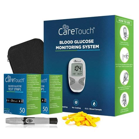 Care Touch Diabetes Testing Kit Care Touch Blood Glucose Meter 100