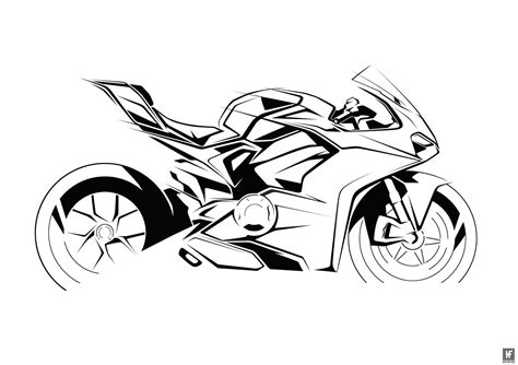 Didacticiels de dessin gratuits et simples pour la maternelle. Ducati Panigale V4__Clement (com imagens) | Desenho moto ...