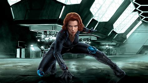 Black Widow Scarlett Johansson Redhead Digital Art The Avengers Futuristic Avengers Age