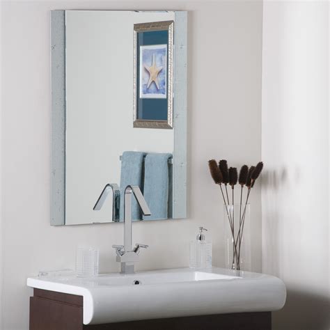 The luxor frameless oval wall mirror has metal encased in glass border with beveled inside polished outside. Decor Wonderland Starlight Frameless Wall Mirror & Reviews | Wayfair.ca