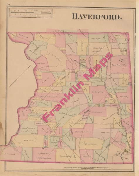 Andys Antique Maps 1877 Scott Montgomery County