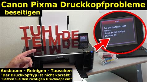 Official driver packages will help you to restore your canon mg5200 (printers). Canon Pixma Druckkopfprobleme beseitigen - FIX - U052 Druckkopftyp ist nicht korrekt - [4K Video ...